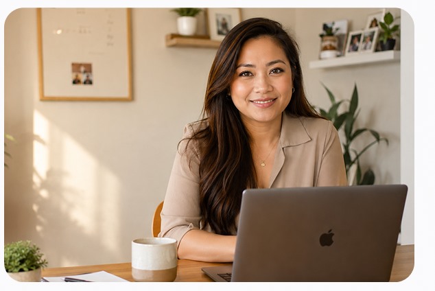 Your trained Med Spa Doer working at a laptop